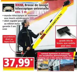 Norma DIAMOND CAR XXXXL Brosse de lavage télescopique universelle offre