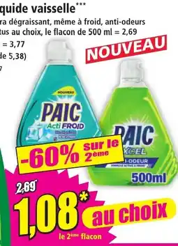 Norma PAIC liquide vaisselle offre