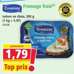 Norma Cremisée Fromage frais offre