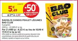 Intermarché BAO CLUB RAVIOLIS CHINOIS POULET LÉGUMES offre