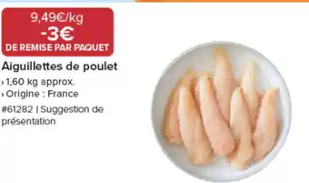Aiguillettes de poulet