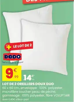 Stokomani DODO Oreillers doux duo offre