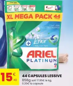 Stokomani Ariel 44 capsules lessive offre