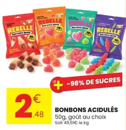 Stokomani Rebelle bonbons acidulés offre