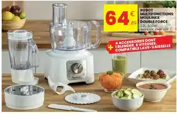 Stokomani MOULINEX ROBOT MULTIFONCTIONS DOUBLE FORCE offre