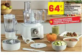 MOULINEX ROBOT MULTIFONCTIONS DOUBLE FORCE