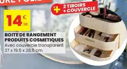 Stokomani Boite de rangement produits cosmetiques offre