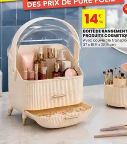 Stokomani Boite de rangement produits cosmetiques offre