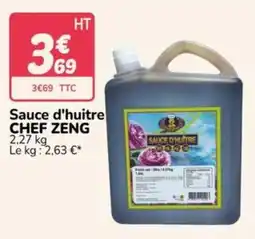 Promocash CHEF ZENG Sauce d'huitre offre