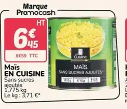 Promocash EN CUISINE Maïs offre