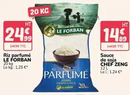 Promocash LE FORBAN Riz parfumé offre