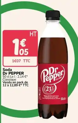 Promocash Dr PEPPER Soda offre