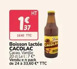 Promocash CACOLAC Boisson lactée offre