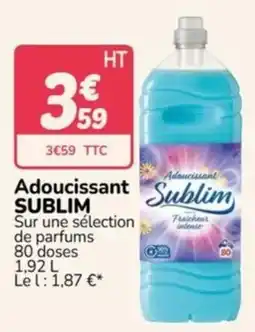 Promocash Sublim Adoucissant offre