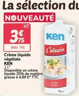Promocash KEN Crème liquide végétale offre