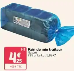 Promocash Pain de mie traiteur offre