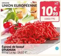 Promocash DHAMAN Égrené de boeuf offre