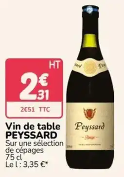Promocash Peyssard Vin de table offre