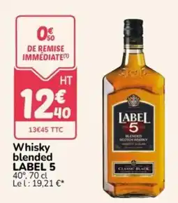 Promocash LABEL 5 Whisky blended offre