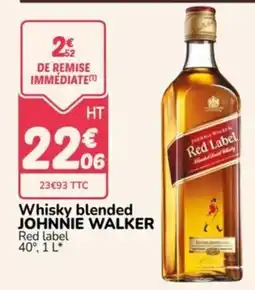 Promocash JOHNNIE WALKER Whisky blended offre