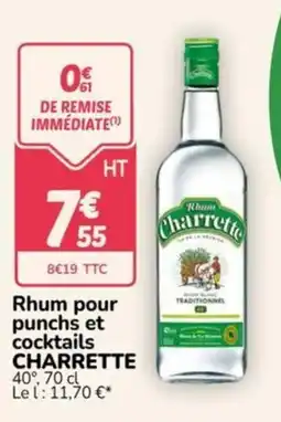 Promocash Charrette Rhum offre