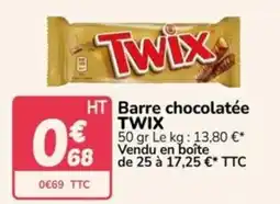 Promocash Twix barre chocolatée offre
