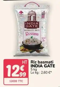 Promocash INDIA GATE Riz basmati offre