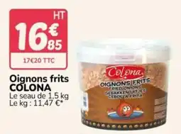 Promocash COLONA Oignons frits offre