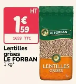 Promocash LE FORBAN Lentilles grises offre