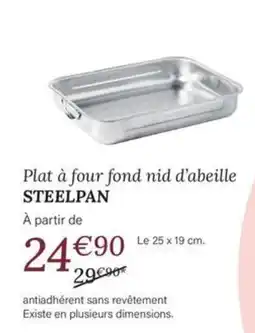 Ambiances & Styles STEELPAN Plat à four fond nid d'abeille offre