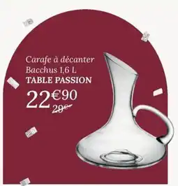 Ambiances & Styles TABLE PASSION Carafe à décanter offre