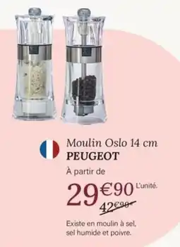 Ambiances & Styles PEUGEOT Moulin Oslo 14 cm offre