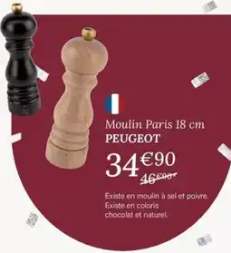 Ambiances & Styles PEUGEOT Moulin Paris 18 cm offre