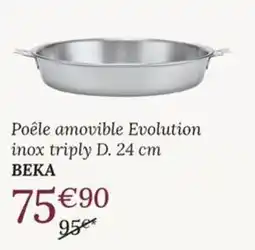 Ambiances & Styles BEKA Poêle amovible Evolution inox tripl offre
