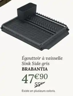 Ambiances & Styles BRABANTIA Égouttoir à vaisselle Sink Side gris offre