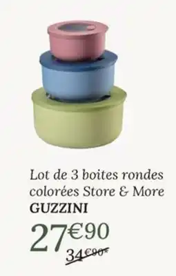 Ambiances & Styles GUZZINI boites rondes colorées Store & More offre