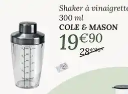 Ambiances & Styles Cole & mason shaker à vinaigrette offre