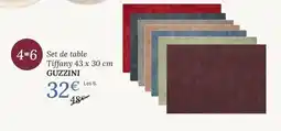 Ambiances & Styles GUZZINI Set de table Tiffany offre