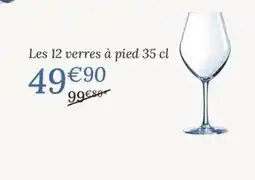 Ambiances & Styles Les 12 verres à pied offre