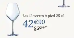 Ambiances & Styles Les verres à pied offre