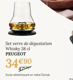 Ambiances & Styles PEUGEOT Set verre de dégustation Whisky offre