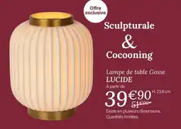 Ambiances & Styles LUCIDE Lampe de table Gosse offre