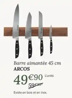 Ambiances & Styles ARCOS Barre aimantée 45 cm offre