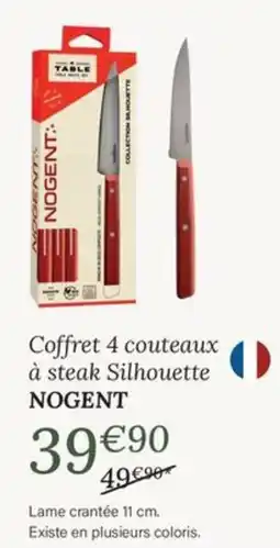 Ambiances & Styles NOGENT Couteaux à steak Silhouette offre