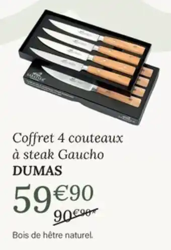 DUMAS Couteaux à steak Gaicho