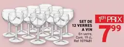 Trafic SET DE 12 VERRES A VIN offre