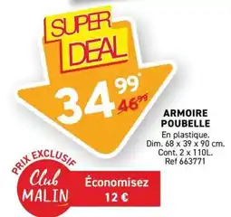Trafic ARMOIRE POUBELLE offre