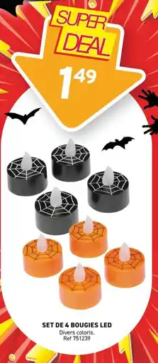 Trafic Set de 4 bougies led offre