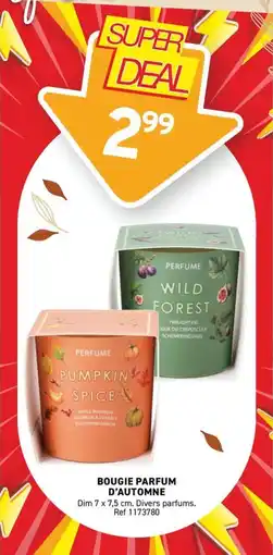 Trafic Bougie parfum d'automne offre