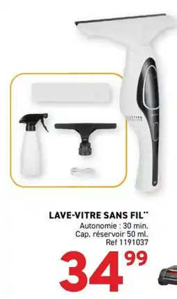 Trafic LAVE-VITRE SANS FIL offre